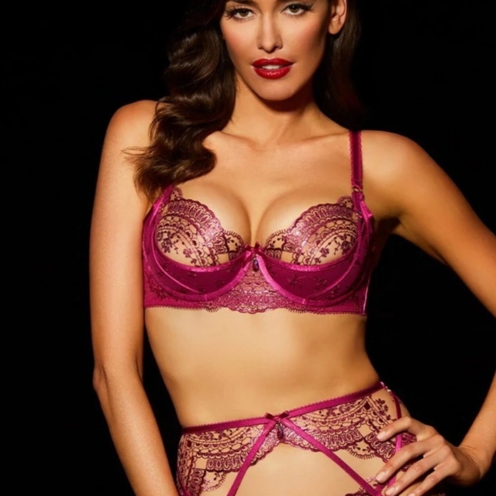Honey Birdette Bra 36H purple bra